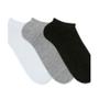 Imagem de Kit 3 pares de meias soquete masculina confortável macia