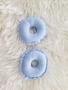 Imagem de Kit 3 Pares de Rosquinhas de amamentação - Almofada protetora para seios 100% algodão / 6 unidades