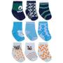 Imagem de Kit 3 Pares Meia Infantil Bebe Menino Tamanho 16 ao 20 1 Ano Estampas Sortidas Pimpolho