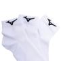 Imagem de Kit 3 Pares Meias Esportivas Mizuno Cano Curto Branco