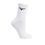 Imagem de Kit 3 Pares Meias Esportivas Mizuno Cano Médio Branco/Preto