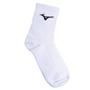 Imagem de Kit 3 Pares Meias Esportivas Mizuno Cano Médio Cinza/Branco/Preto