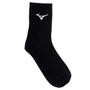 Imagem de Kit 3 Pares Meias Esportivas Mizuno Cano Médio Cinza/Branco/Preto