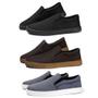 Imagem de Kit 3 Pares Tênis Slip On Casual Amanda Block com Elastico e Sola Borracha Reta