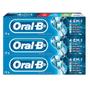 Imagem de Kit 3 Paste Creme Dental Oral-B 4 em 1 Menta Fresca Anticaries