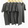 Imagem de Kit 3 peças camisas masculinas manga curta gola redonda básica