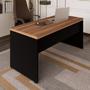 Imagem de Kit 3 Peças com Mesa para Escritório em L 170x160cm, com Dois Armários Baixos Espresso Móveis