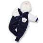 Imagem de Kit 3 Peças Macacão Bebe Plush Pele Caneiro Pelúcia Menina