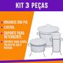 Imagem de Kit 3 Peças Porta Detergente Esponja Cozinha Pia Organizador