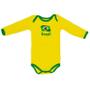 Imagem de Kit 3 Peças Uniforme Bebê do Brasil Longo Torcida Baby - 034A