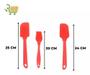 Imagem de Kit 3 Peças Utensílios de Cozinha de Silicone Espátulas Pincel de Silicone Vermelho Resistente ao Calor