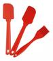 Imagem de Kit 3 Peças Utensílios de Cozinha de Silicone Espátulas Pincel de Silicone Vermelho Resistente ao Calor