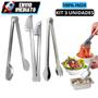 Imagem de Kit 3 Pegador Grande 29 CM Pinça Universal Massa Macarrão Salada 100% inox