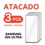 Imagem de Kit 3 Película Vidro De Temperado 3D Samsung S24 Ultra + NF