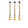 Imagem de Kit 3 Pendente 1M Corda Sisal Rústico Lâmpada Led 4W E27