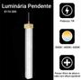 Imagem de KIT 3 Pendente Cristal Com Bolhas Led 8110-300 Neutro Cor Branco 110v/220v