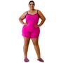 Imagem de Kit 3 Pijama plus size alça liso conjunto de dormir feminino