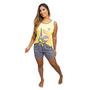 Imagem de KIT 3 Pijamas Feminino Baby Doll Camiseta Malha Atacado