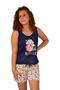 Imagem de KIT 3 Pijamas Feminino Baby Doll Camiseta Malha Atacado