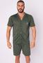 Imagem de Kit 3 Pijamas Vekyo Masculino Pós Cirúrgico com Botões