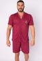 Imagem de Kit 3 Pijamas Vekyo Masculino Pós Cirúrgico com Botões