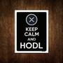 Imagem de Kit 3 Placa Decoraçao - Keep Calm Hodl Hold Ripple Xrp