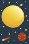 Imagem de Kit 3 Placa Decorativa Quadro Espaço Universo Galáxia Planetas Cometas Estrelas Infantil