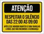 Imagem de Kit 3 Placa Respeitar Silêncio Som Barulho Vizinho 36X46