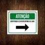 Imagem de Kit 3 Placa Sinalização - Atenção Identifique-Se Interfone