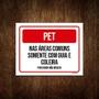 Imagem de Kit 3 Placa Sinalização - Pet Áreas Comuns Guia Coleira