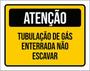 Imagem de Kit 3 Placa Tubulação De Gás Enterrada Não Escavar 36X46