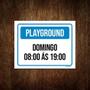 Imagem de Kit 3 Placa ul - Playground Domingo 08 As 19