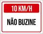 Imagem de Kit 3 Placas 10Km Não Buzine 36X46