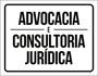 Imagem de Kit 3 Placas Advocacia E Consultoria Jurídica 36X46