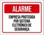 Imagem de Kit 3 Placas Alarme Empresa Protegida Sistema Segurança