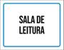 Imagem de Kit 3 Placas Ambiente Sinalização Setor Sala De Leitura