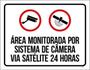 Imagem de Kit 3 Placas Área Monitorada Câmera Satélite 24 Horas