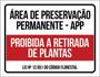 Imagem de Kit 3 Placas Área Preservação Permanente Retirada De Plantas