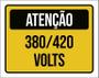 Imagem de Kit 3 Placas Atenção 380 420 Volts