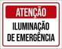 Imagem de Kit 3 Placas Atenção Iluminação Emergência 36X46