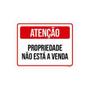 Imagem de Kit 3 Placas Atenção Propriedade Não Está A Venda