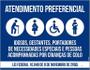 Imagem de Kit 3 Placas Atendimento Portadores Necessidades