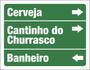 Imagem de Kit 3 Placas Cerveja Cantinho Churrasco Banheiro 36X46