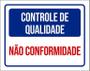 Imagem de Kit 3 Placas Controle De Qualidade Não Conformidade