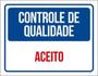 Imagem de Kit 3 Placas Controle Qualidade Aceito 36X46