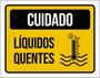 Imagem de Kit 3 Placas Cuidado Líquidos Quentes 36X46