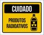 Imagem de Kit 3 Placas Cuidado Produtos Radioativos