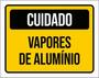 Imagem de Kit 3 Placas De Cuidado Vapores De Alumínio 36X46