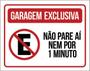 Imagem de Kit 3 Placas De Estacionamento Não Pare 1 Minuto 36X46