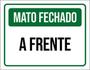 Imagem de Kit 3 Placas De Mato Fechado A Frente 36X46